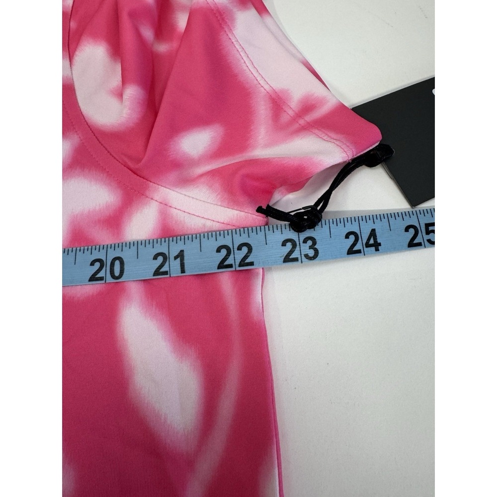 NWT G/Fore BLUR Floral Tech Knockout PINK Performance Golf Polo Shirt LARGE $110 - Picture 9 of 10